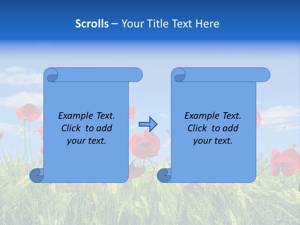 Botany Landscape Plants PowerPoint Template