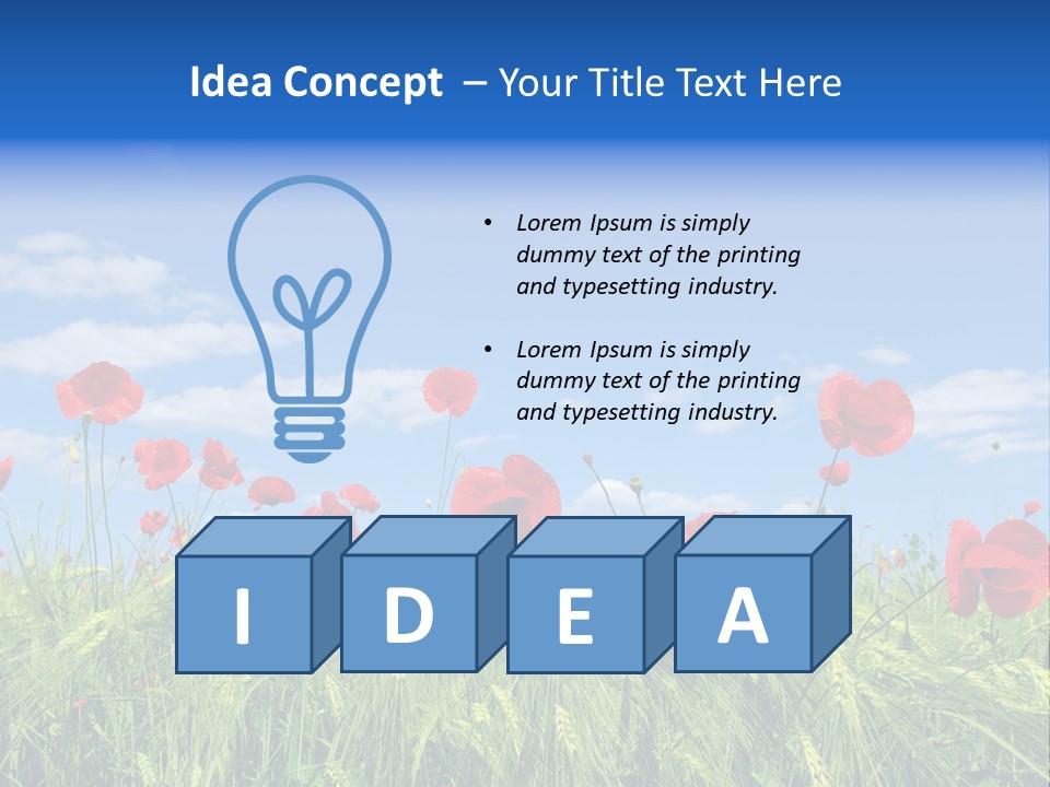 Botany Landscape Plants PowerPoint Template
