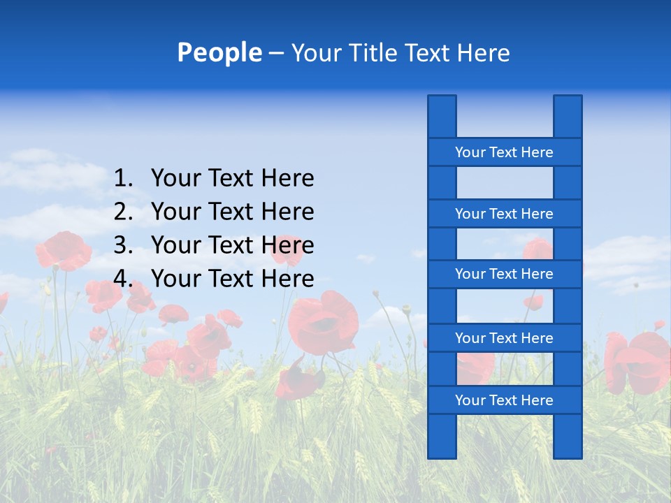Botany Landscape Plants PowerPoint Template