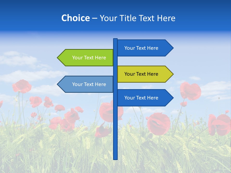 Botany Landscape Plants PowerPoint Template