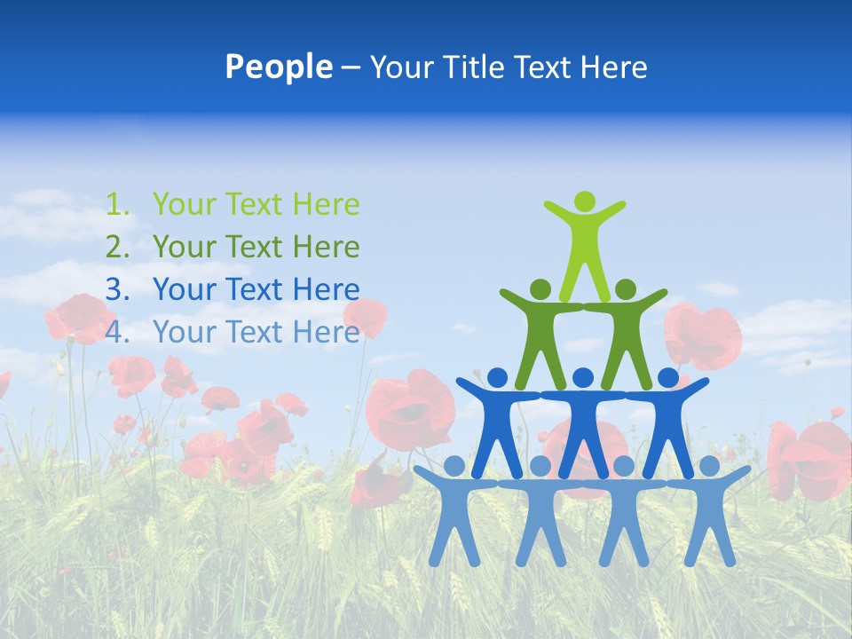 Botany Landscape Plants PowerPoint Template