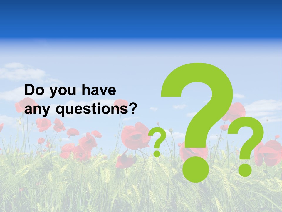 Botany Landscape Plants PowerPoint Template