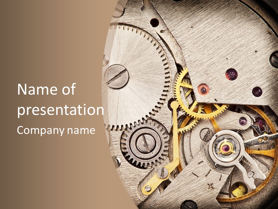 Stainless Craftsmanship Spinning PowerPoint Template
