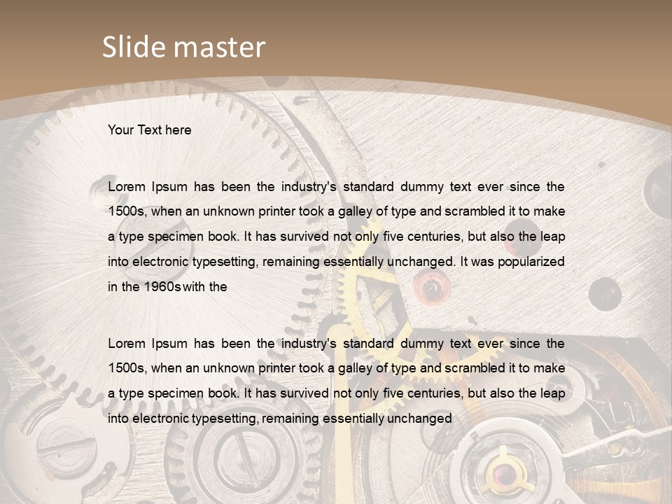 Stainless Craftsmanship Spinning PowerPoint Template