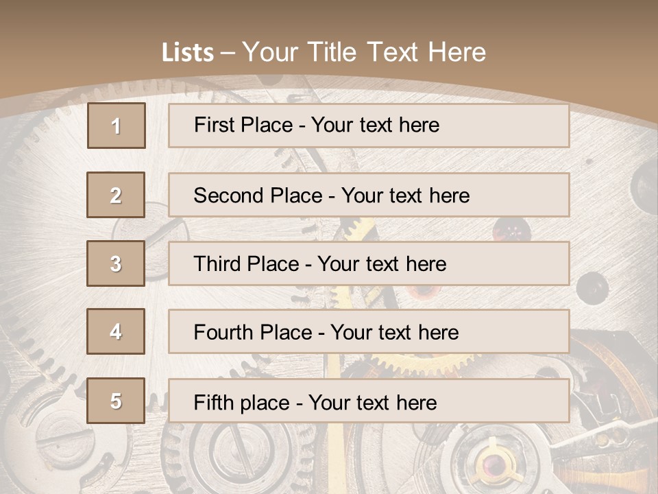 Stainless Craftsmanship Spinning PowerPoint Template