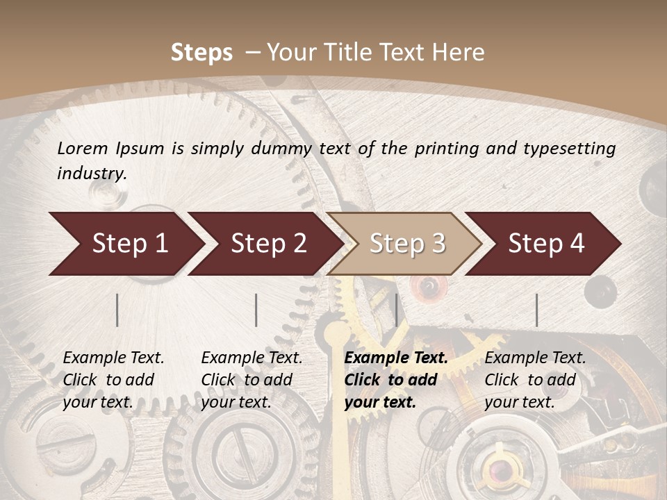 Stainless Craftsmanship Spinning PowerPoint Template