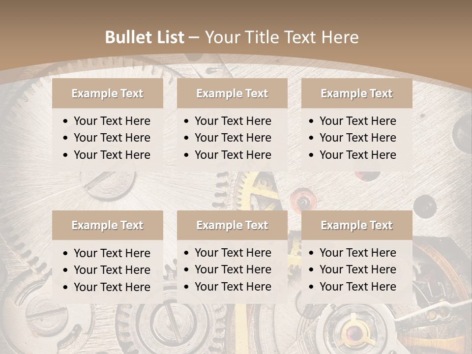 Stainless Craftsmanship Spinning PowerPoint Template