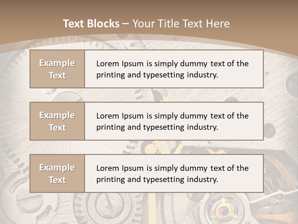 Stainless Craftsmanship Spinning PowerPoint Template