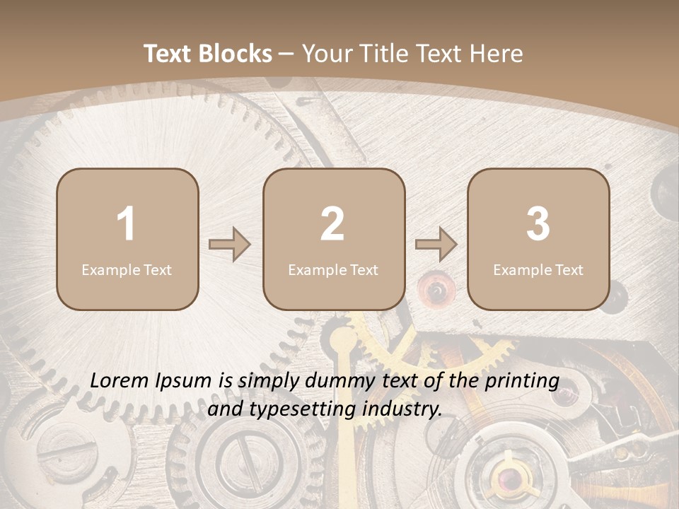 Stainless Craftsmanship Spinning PowerPoint Template