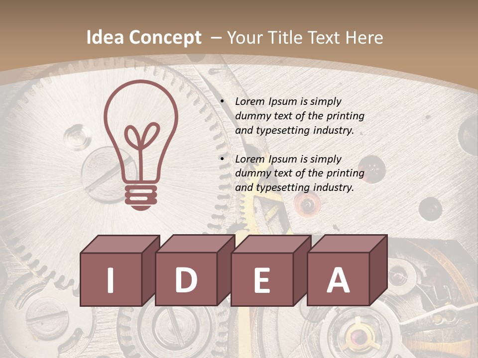 Stainless Craftsmanship Spinning PowerPoint Template