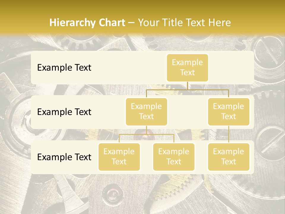 Isolated Steel Cogs PowerPoint Template