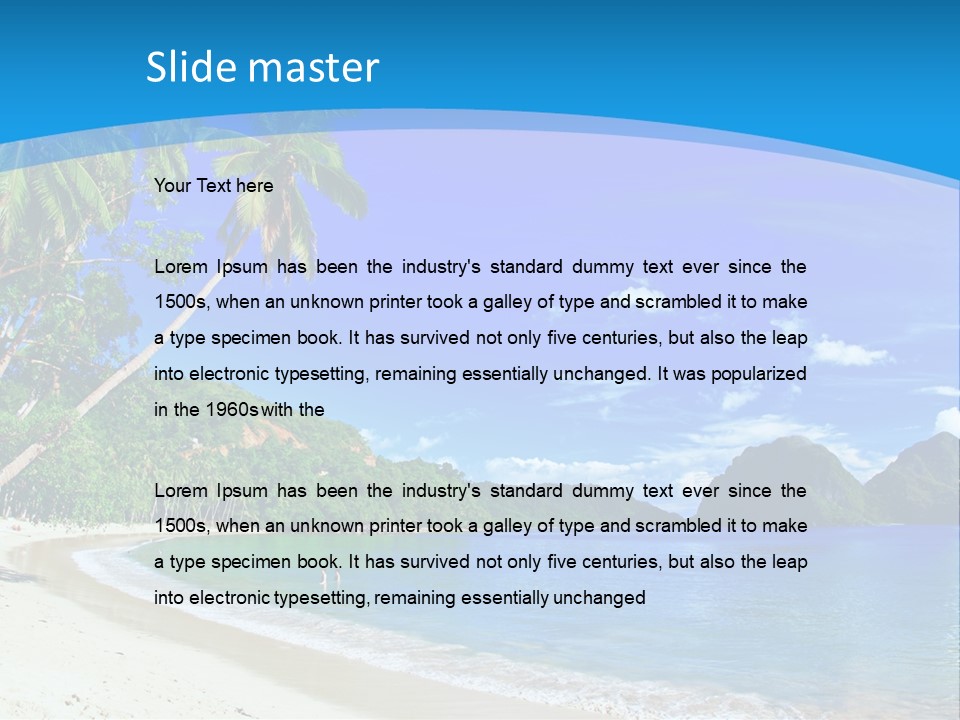 Island Summer Tropics PowerPoint Template