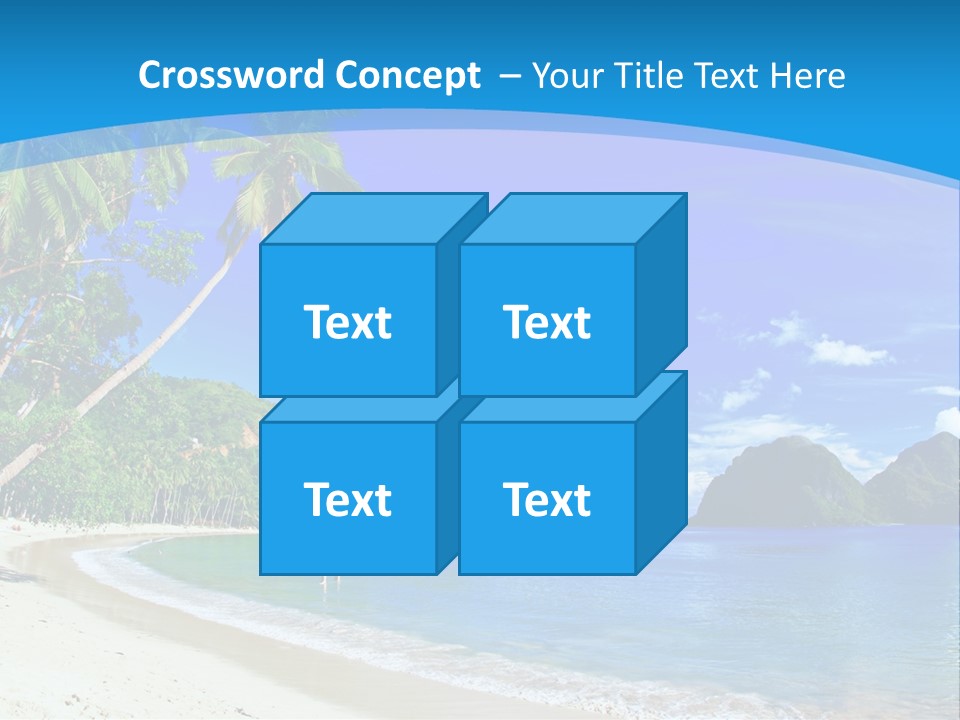 Island Summer Tropics PowerPoint Template