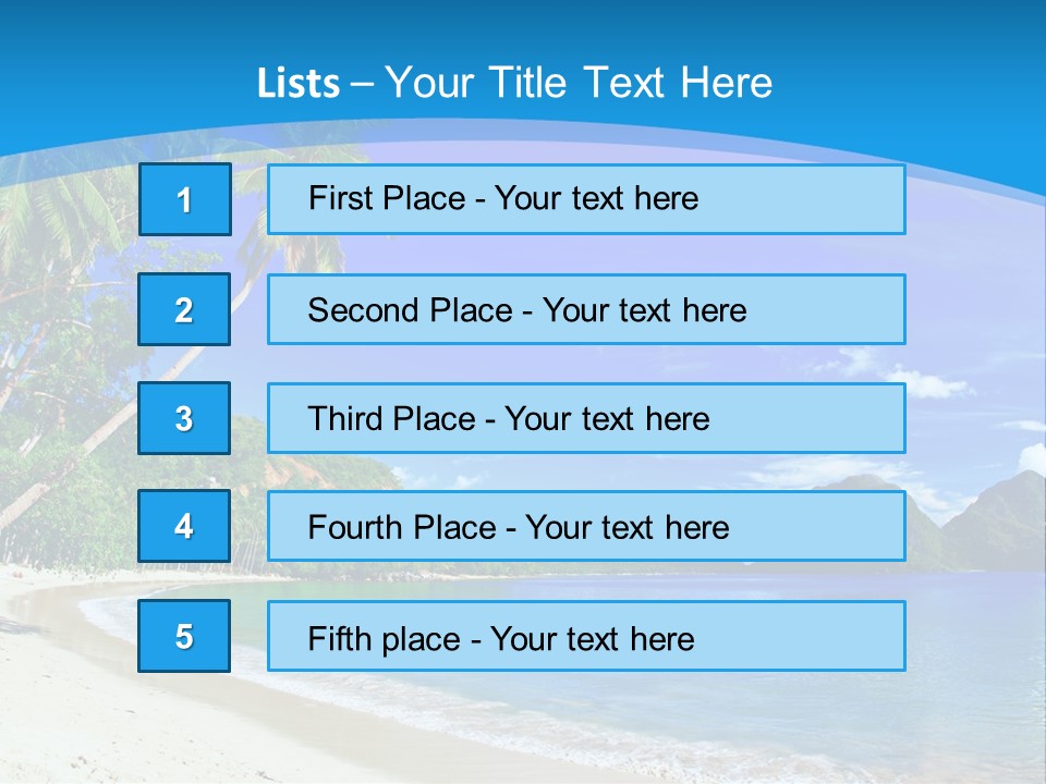 Island Summer Tropics PowerPoint Template