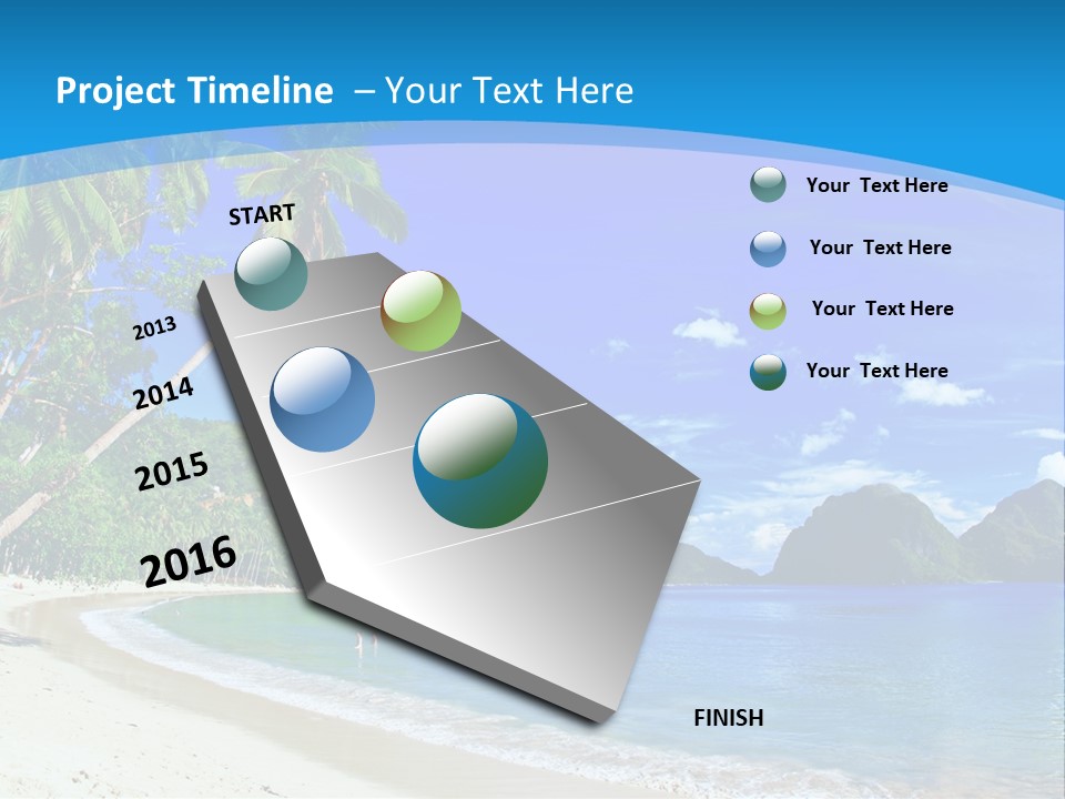 Island Summer Tropics PowerPoint Template