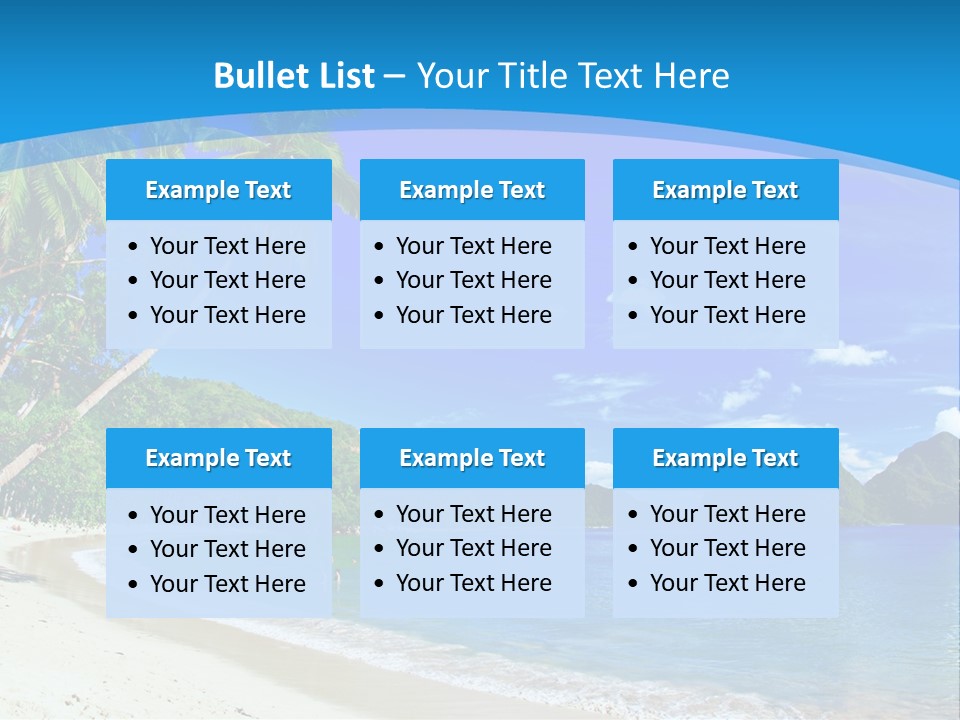Island Summer Tropics PowerPoint Template
