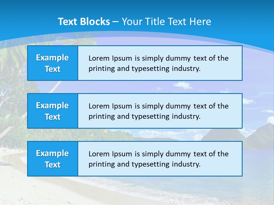 Island Summer Tropics PowerPoint Template