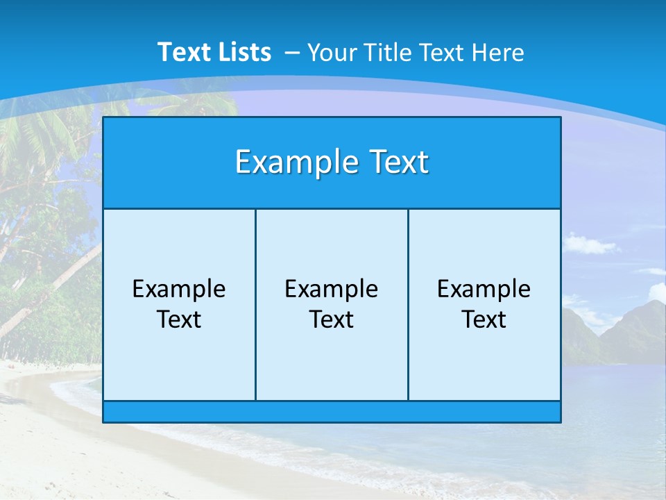 Island Summer Tropics PowerPoint Template
