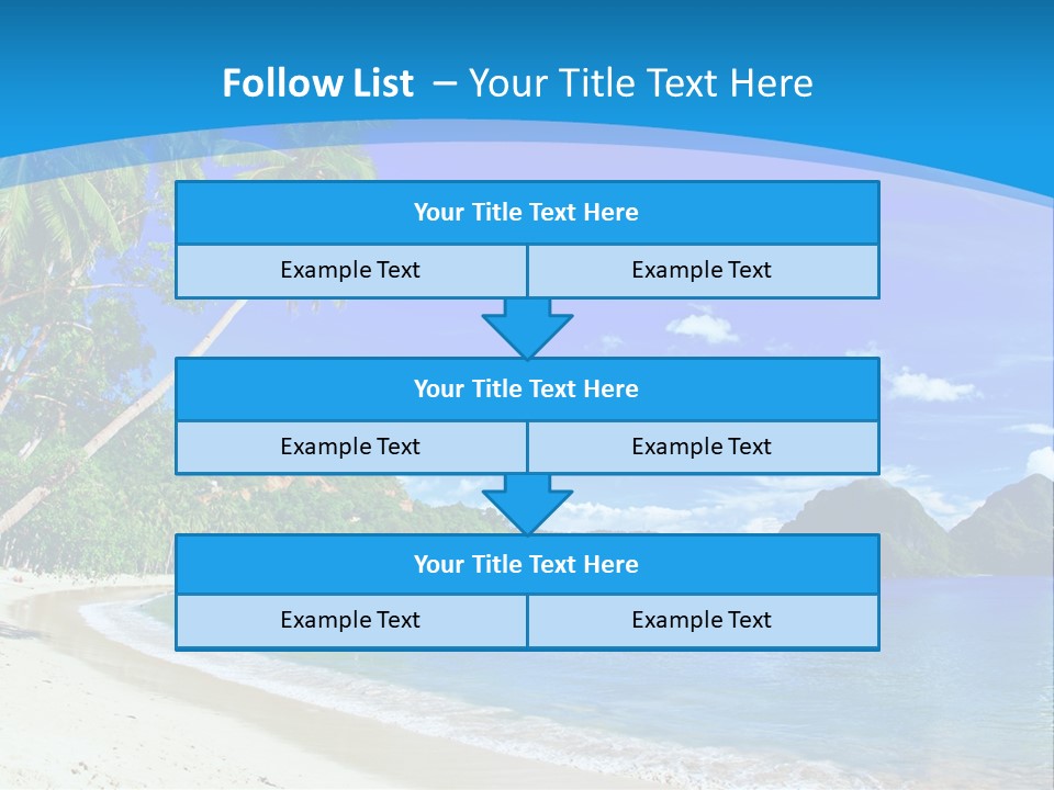 Island Summer Tropics PowerPoint Template