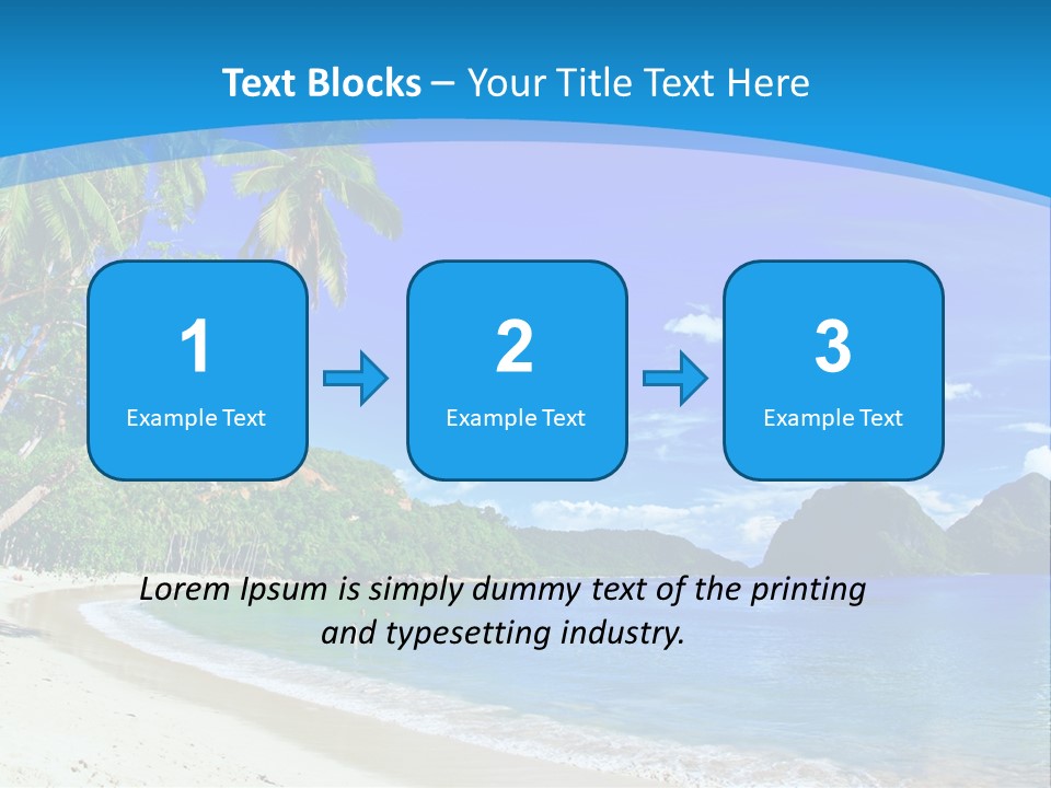 Island Summer Tropics PowerPoint Template