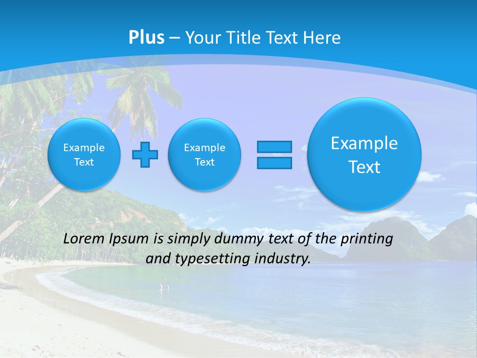 Island Summer Tropics PowerPoint Template