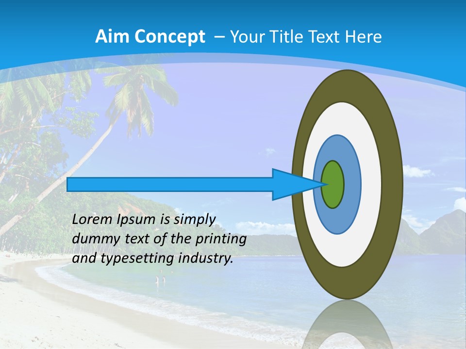 Island Summer Tropics PowerPoint Template