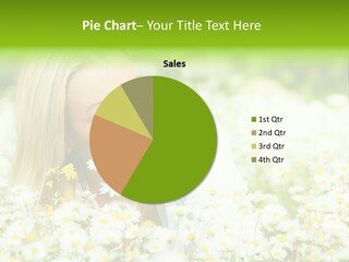 Beautiful Garden Chamomile PowerPoint Template