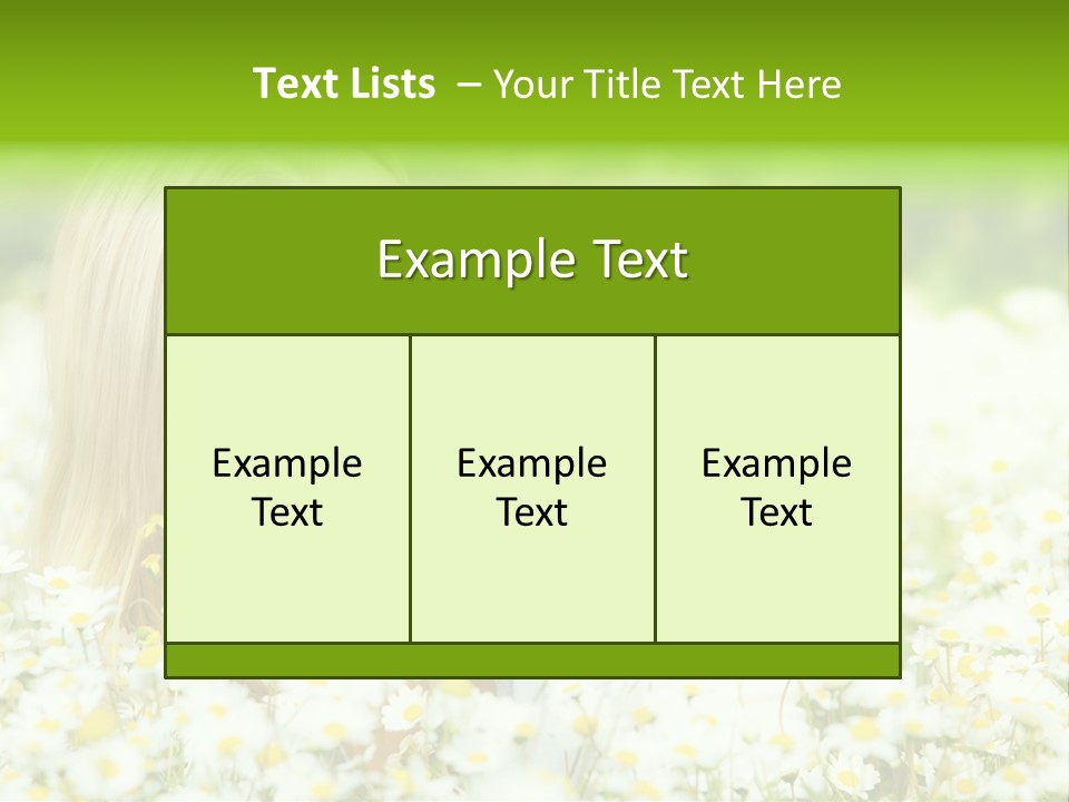 Beautiful Garden Chamomile PowerPoint Template