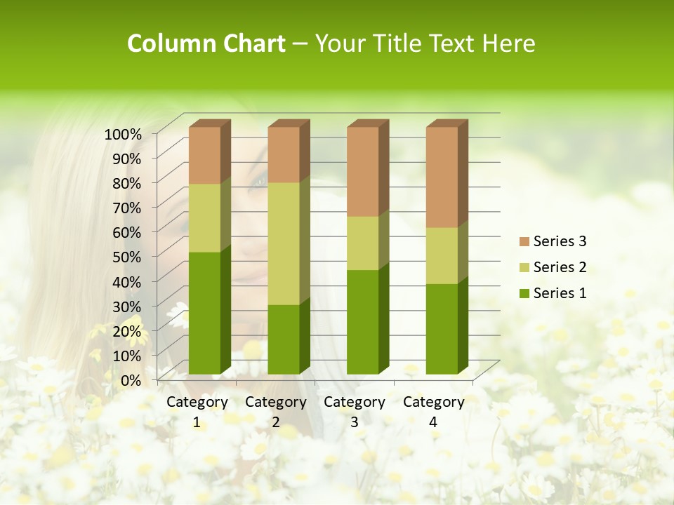 Beautiful Garden Chamomile PowerPoint Template