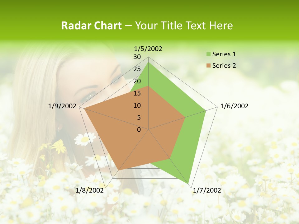 Beautiful Garden Chamomile PowerPoint Template