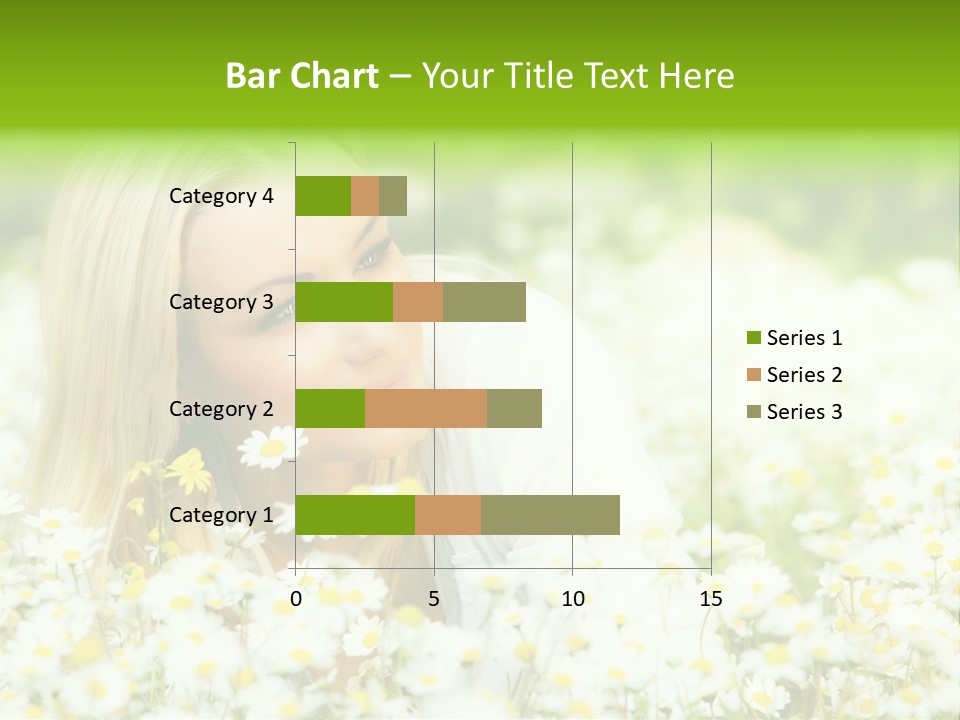 Beautiful Garden Chamomile PowerPoint Template