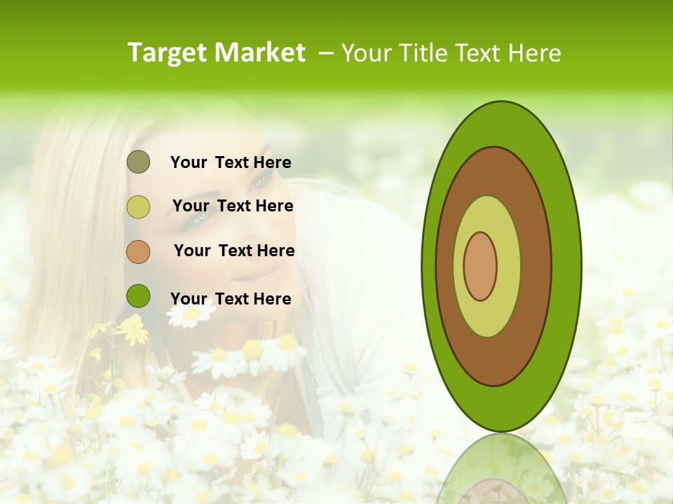 Beautiful Garden Chamomile PowerPoint Template
