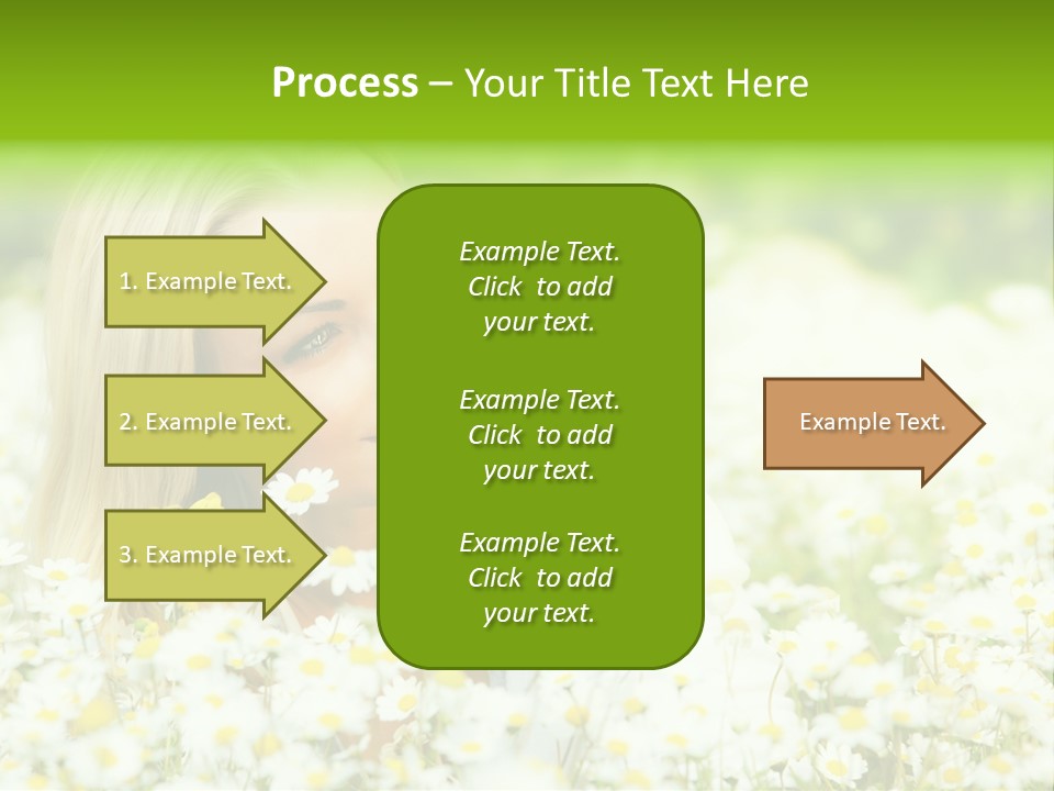 Beautiful Garden Chamomile PowerPoint Template