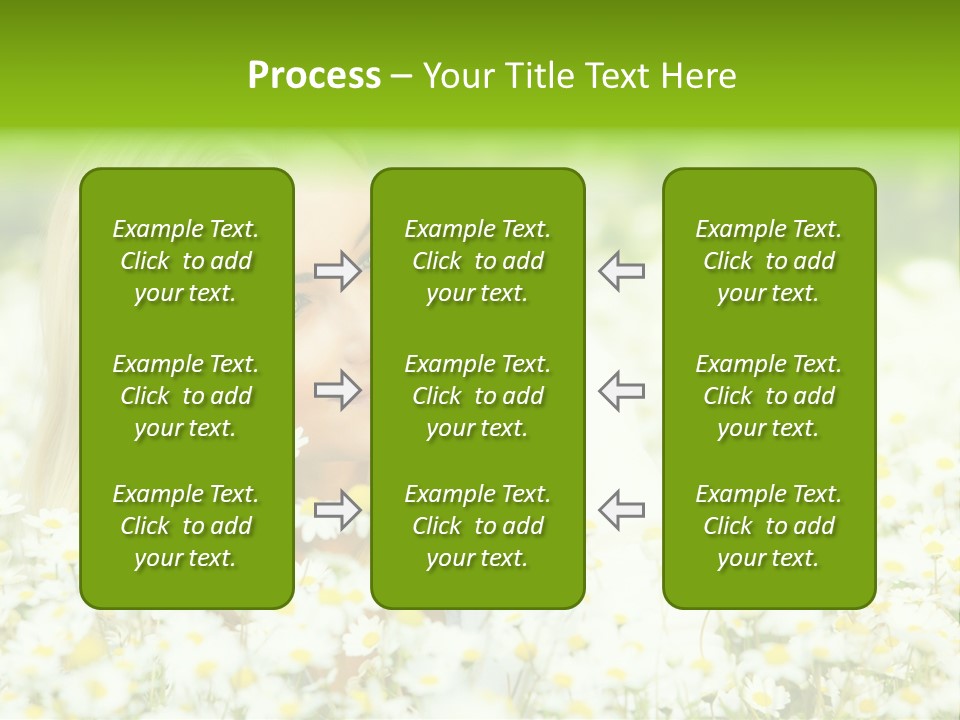 Beautiful Garden Chamomile PowerPoint Template