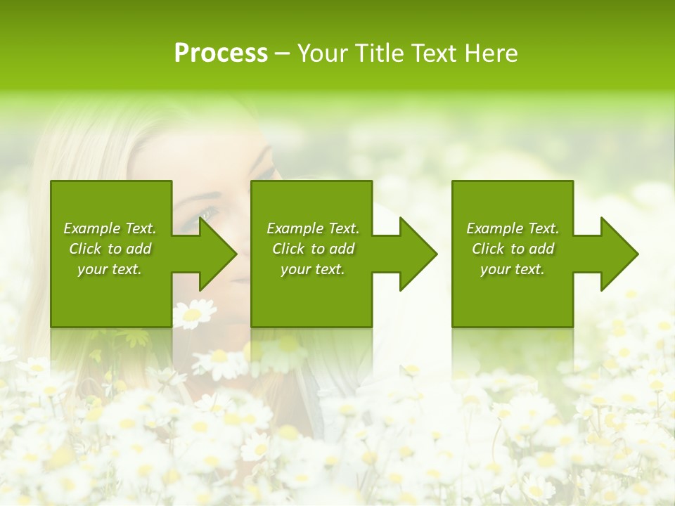 Beautiful Garden Chamomile PowerPoint Template