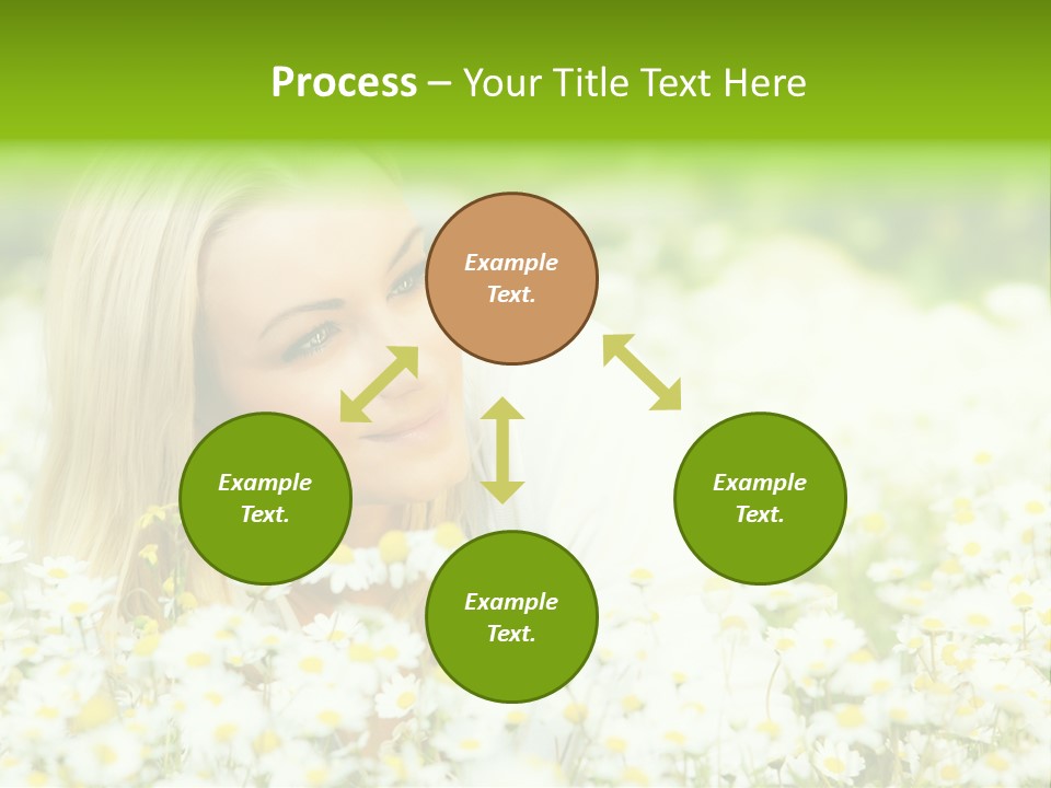 Beautiful Garden Chamomile PowerPoint Template