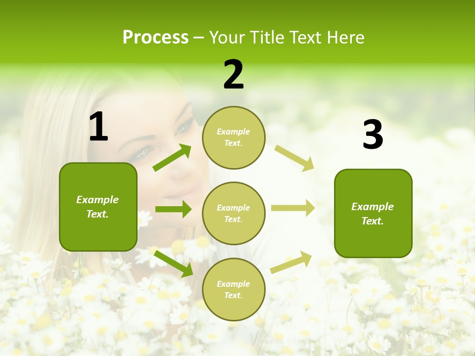 Beautiful Garden Chamomile PowerPoint Template