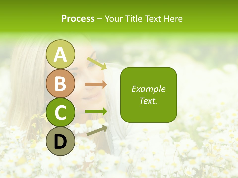 Beautiful Garden Chamomile PowerPoint Template