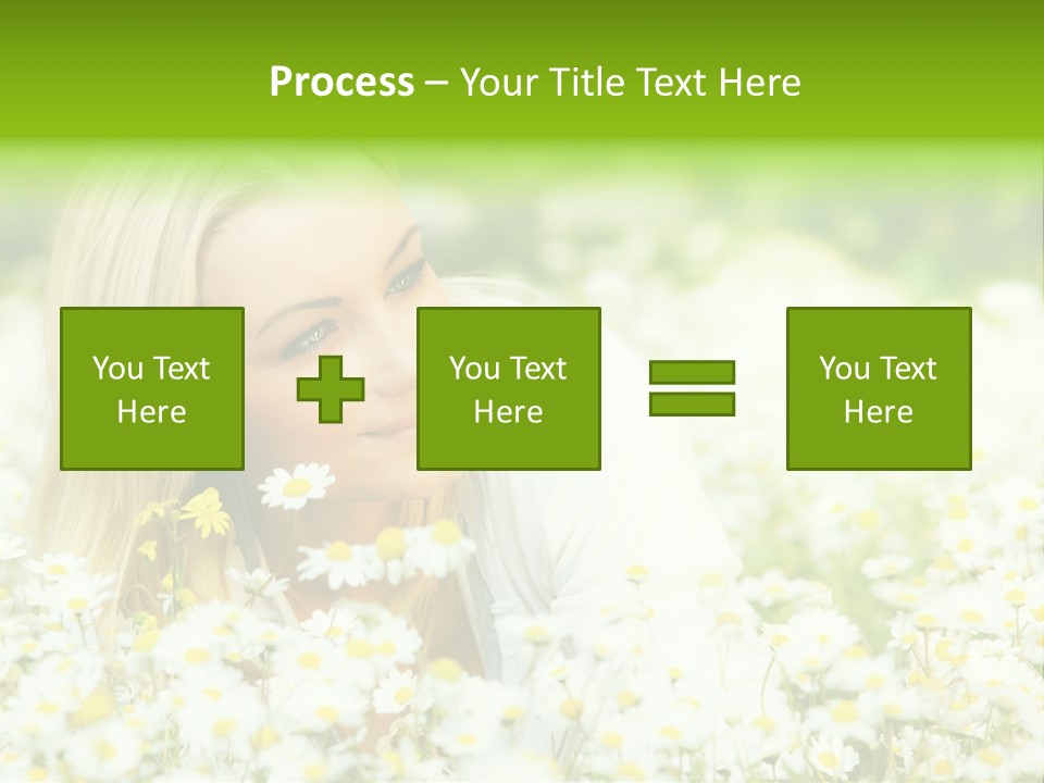 Beautiful Garden Chamomile PowerPoint Template