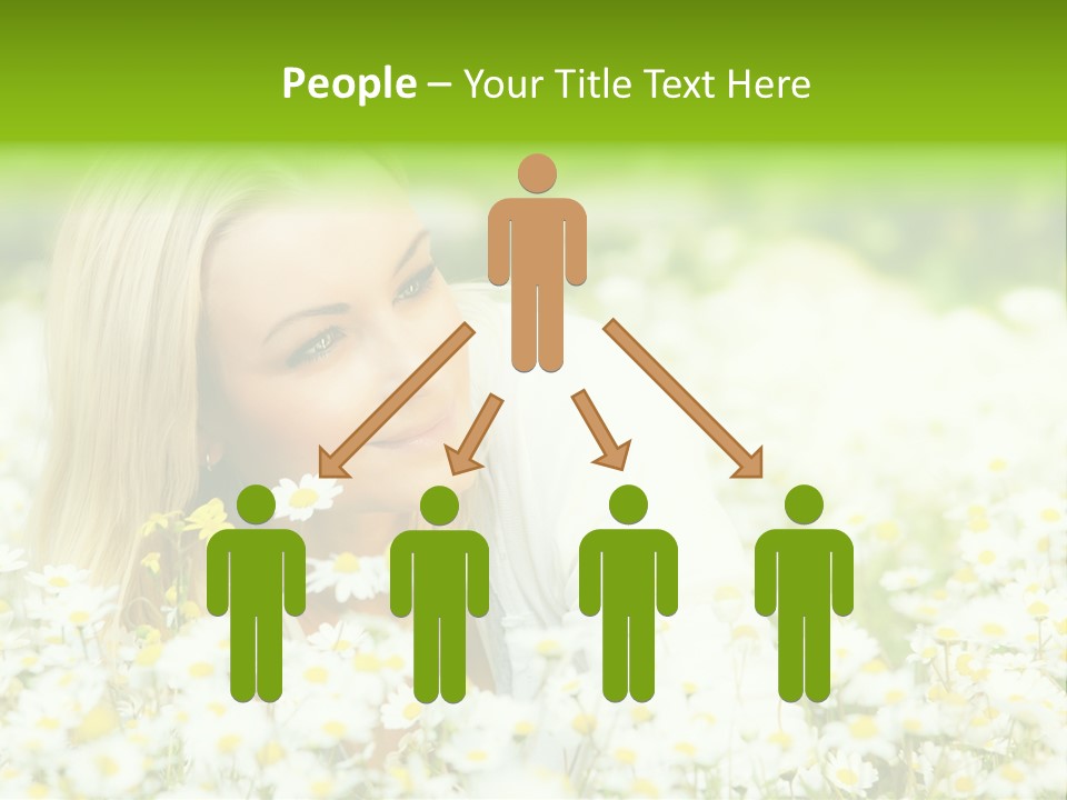 Beautiful Garden Chamomile PowerPoint Template