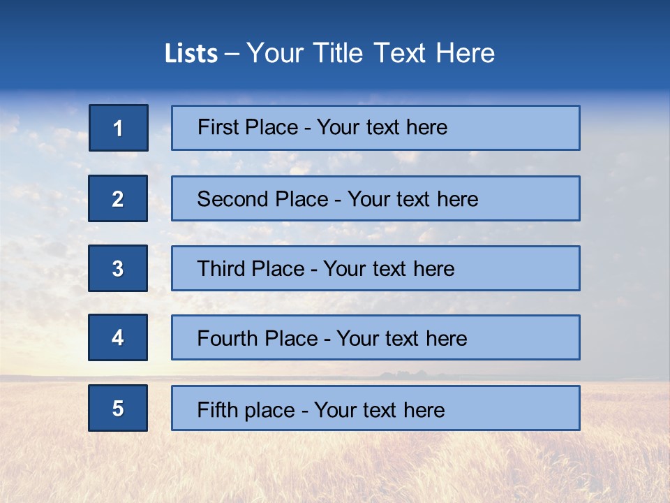 Sky Nature Countryside PowerPoint Template