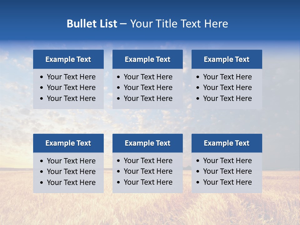Sky Nature Countryside PowerPoint Template