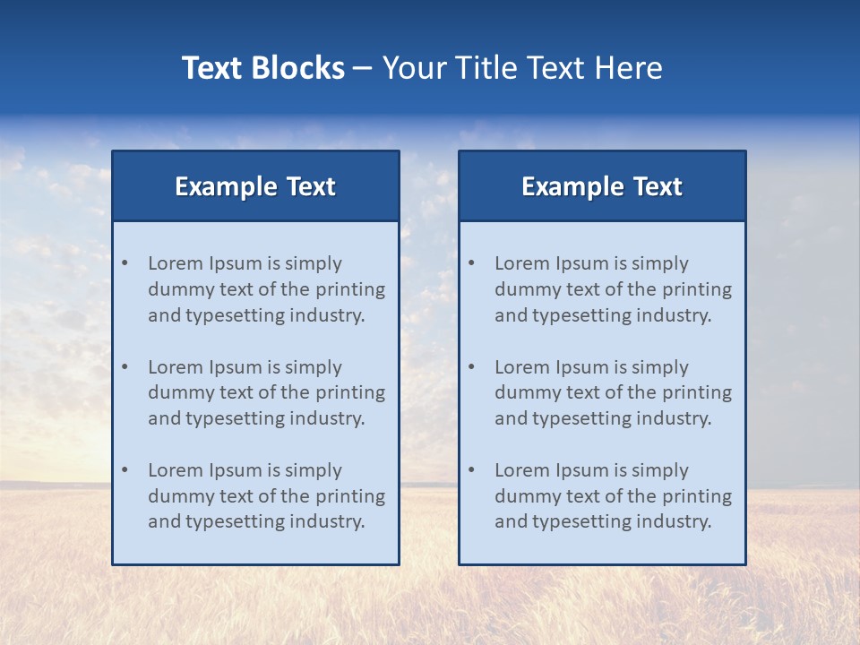 Sky Nature Countryside PowerPoint Template