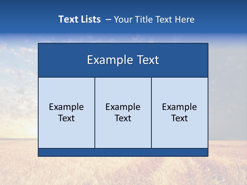 Sky Nature Countryside PowerPoint Template