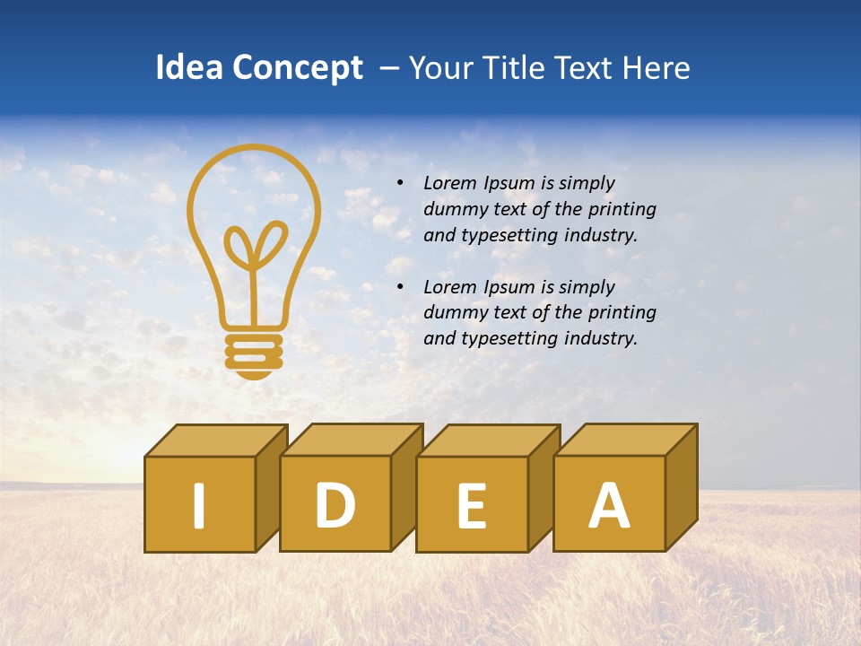 Sky Nature Countryside PowerPoint Template