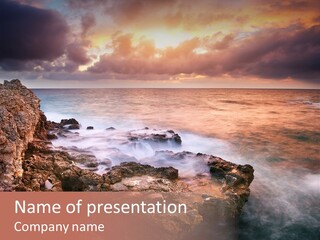 Backdrop Rock Abstract PowerPoint Template