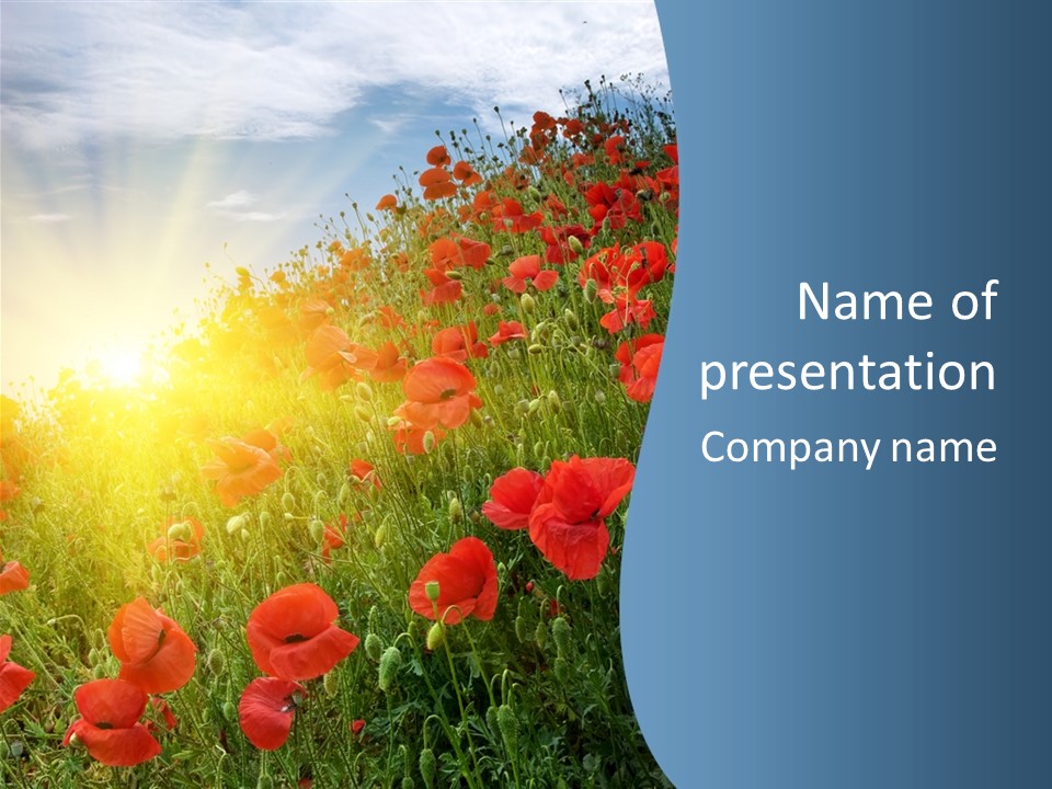 Cloud Sun Plain PowerPoint Template