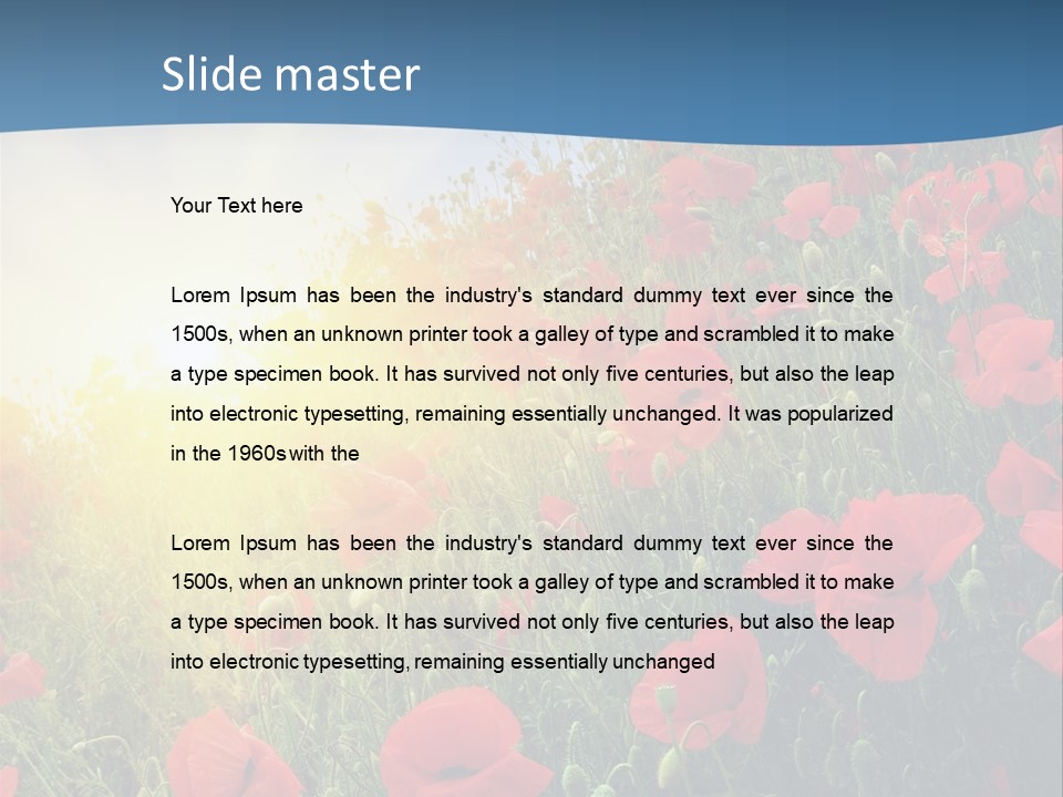 Cloud Sun Plain PowerPoint Template