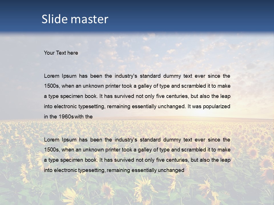 Scene Horizon Sky PowerPoint Template