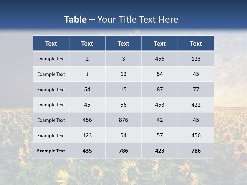 Scene Horizon Sky PowerPoint Template
